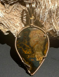 Blue Mountain Jasper in Gold -- GreenSweep