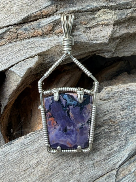 SwirlingBrace -- Tiffany Stone in Silver