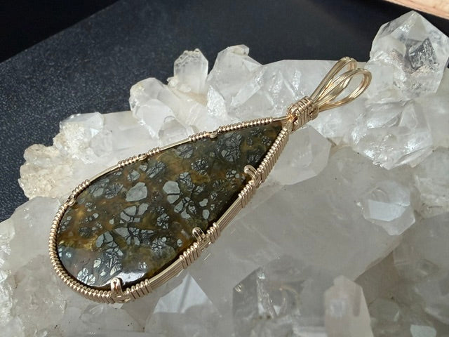 Marcasite & Agate in Gold -- Pieces