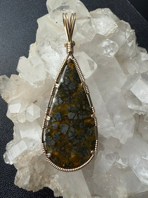 Marcasite & Agate in Gold -- Pieces