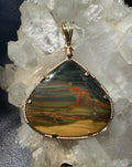 Blue Mountain Jasper in Gold -- Roo