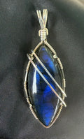 African Labradorite in Silver -- ShockingBlu