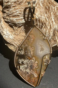 Oregon Thunder Egg Agate in 14kt. Gold -- WaveForest
