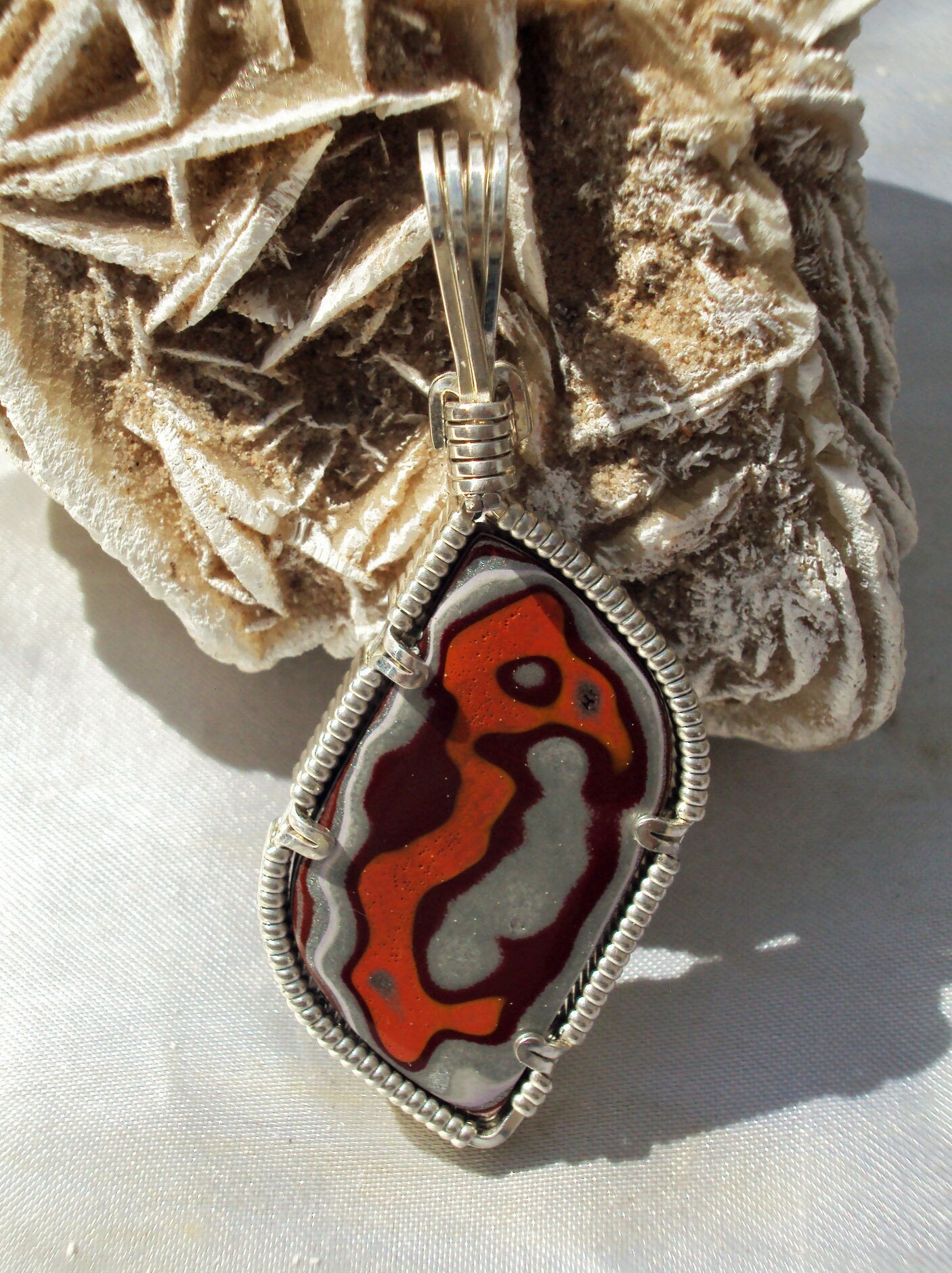 Fordite in Silver -- Ptreod
