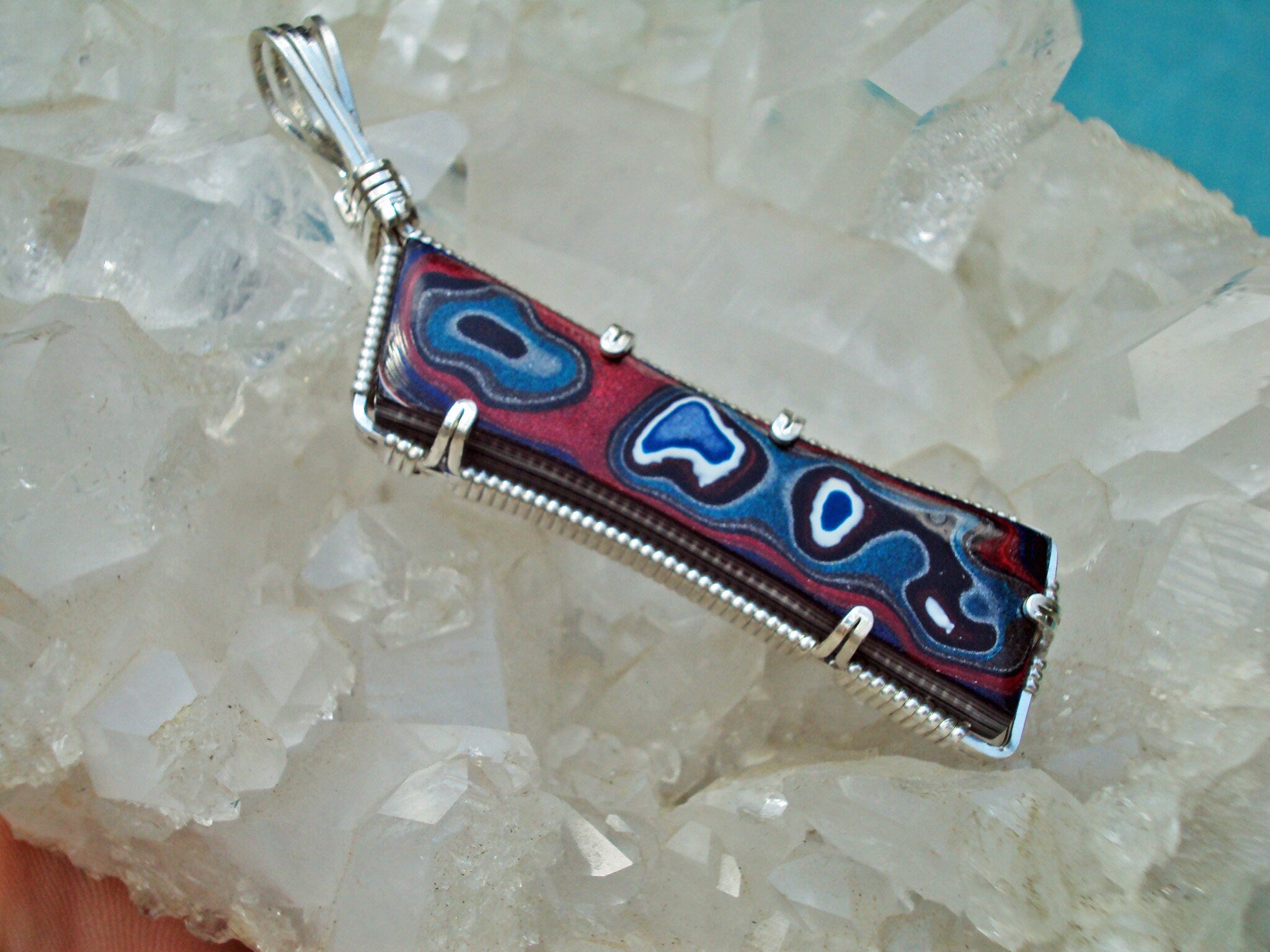 Fordite in Silver -- SnazBar