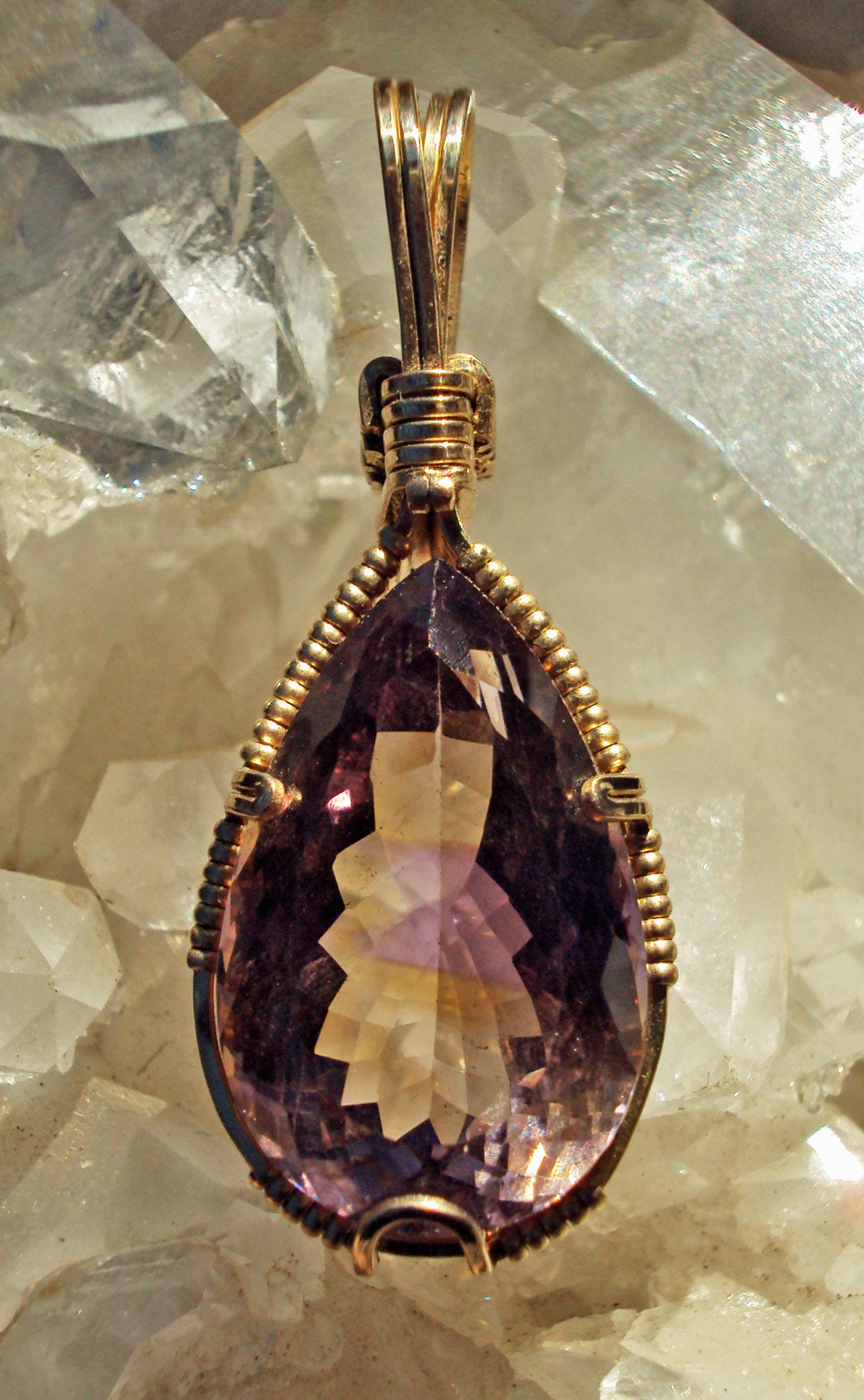Ametrine in Gold -- MasterBlaster