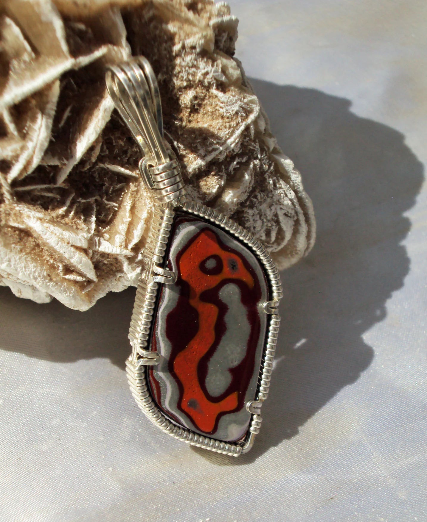 Fordite in Silver -- Ptreod