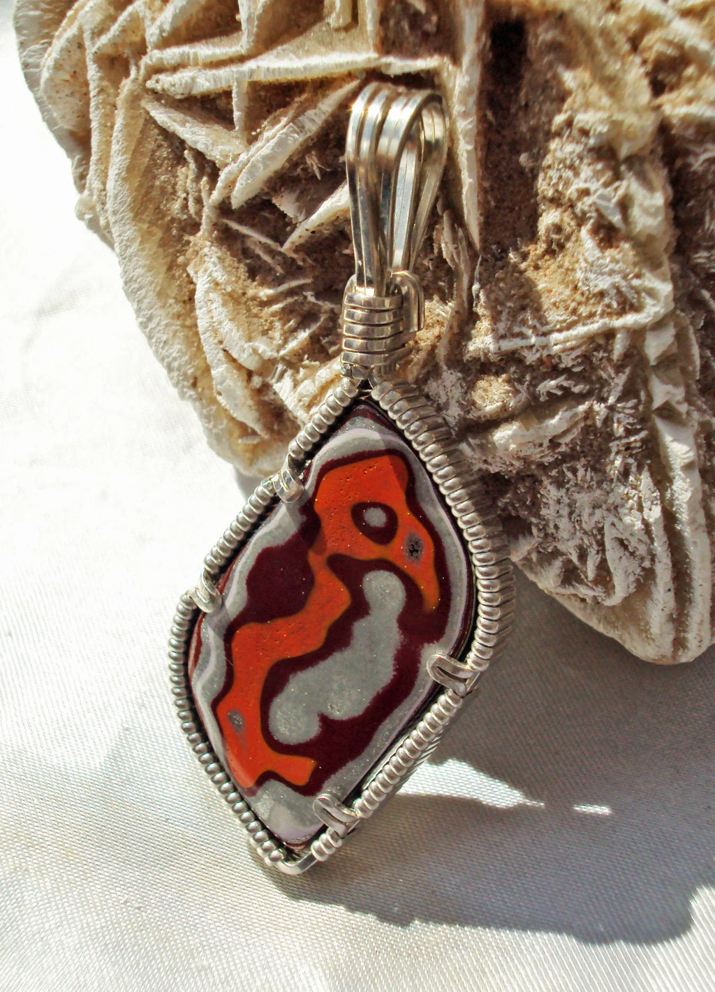 Fordite in Silver -- Ptreod
