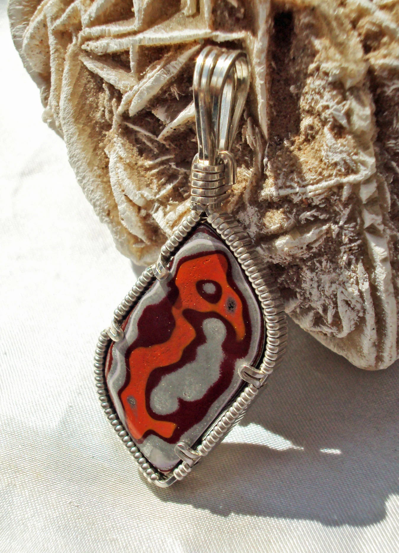 Fordite in Silver -- Ptreod