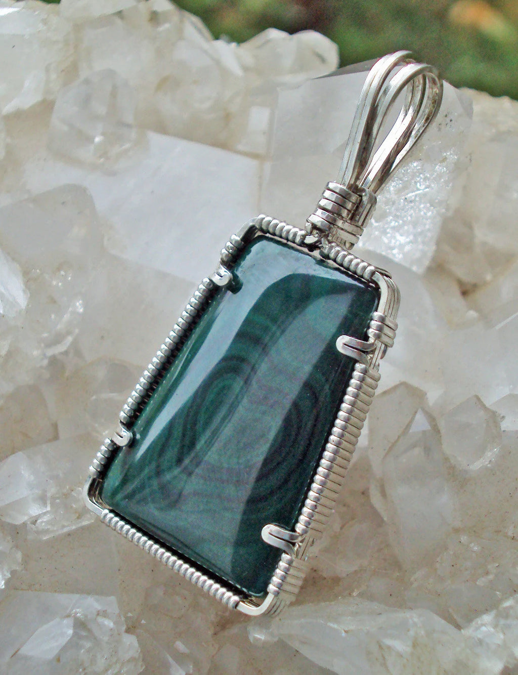 Malachite in Silver -- CongoLine