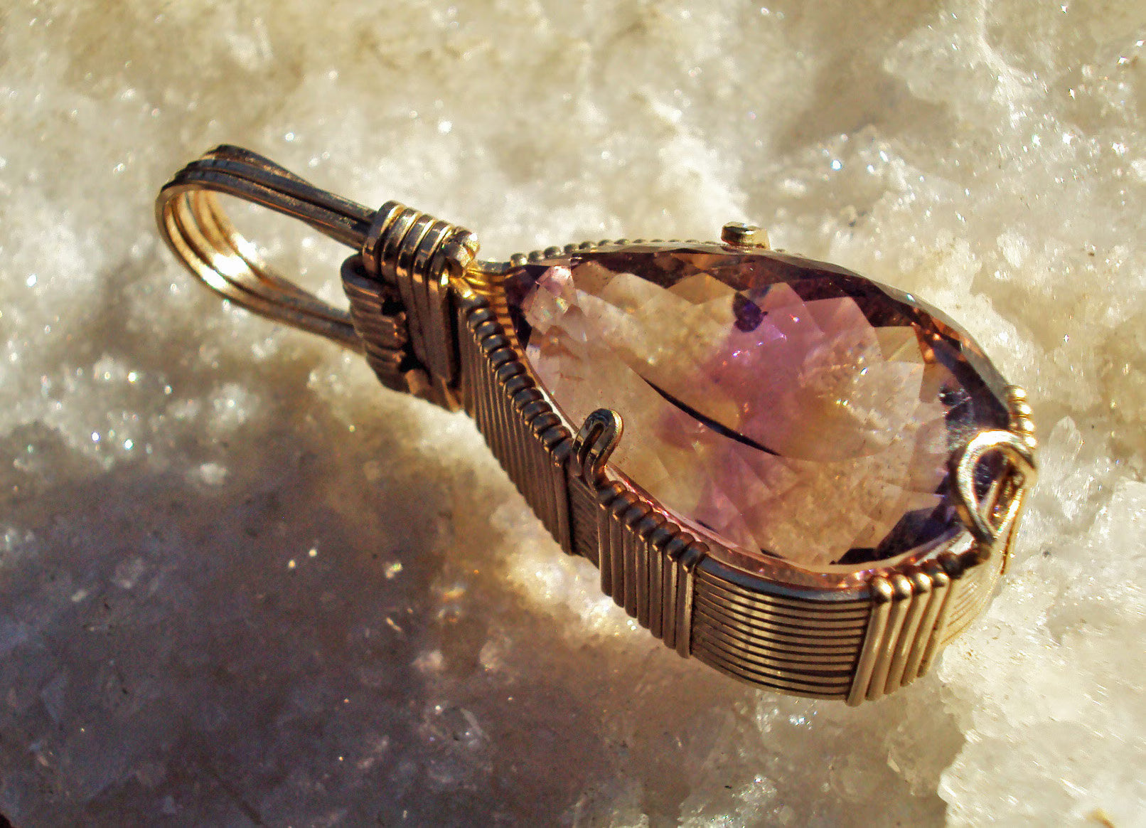 Ametrine in Gold -- MasterBlaster