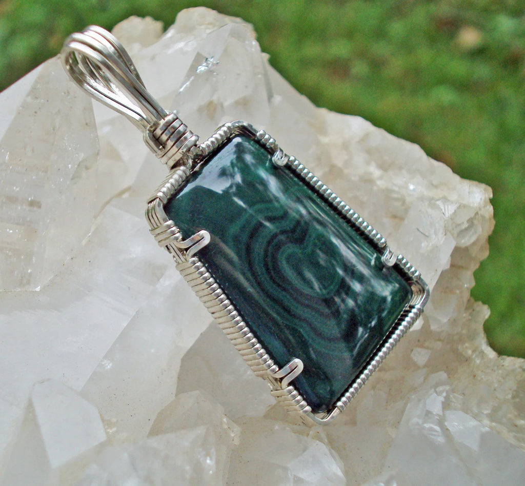 Malachite in Silver -- CongoLine