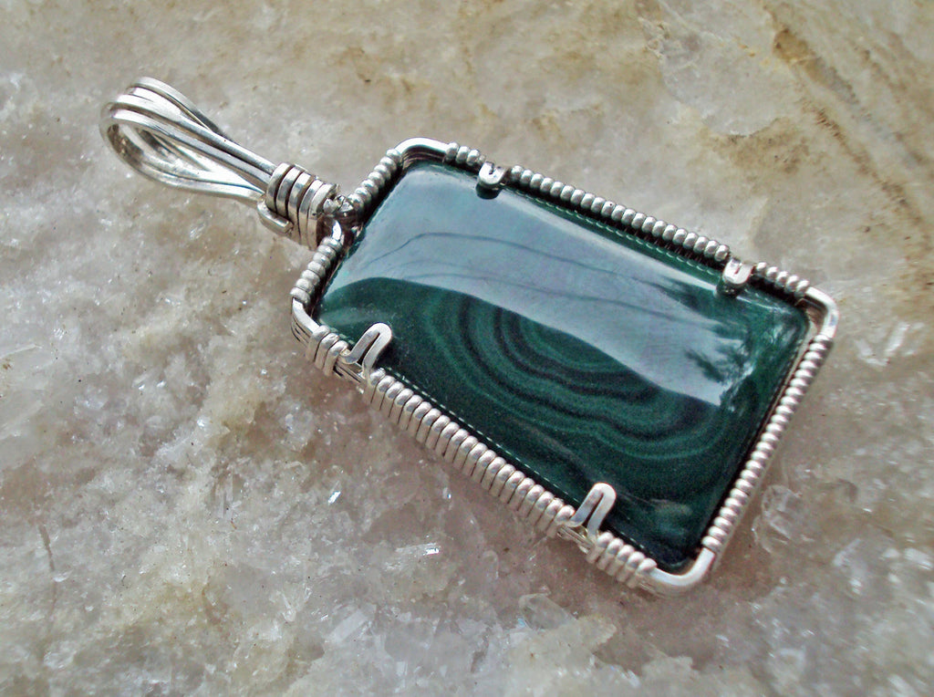 Malachite in Silver -- CongoLine
