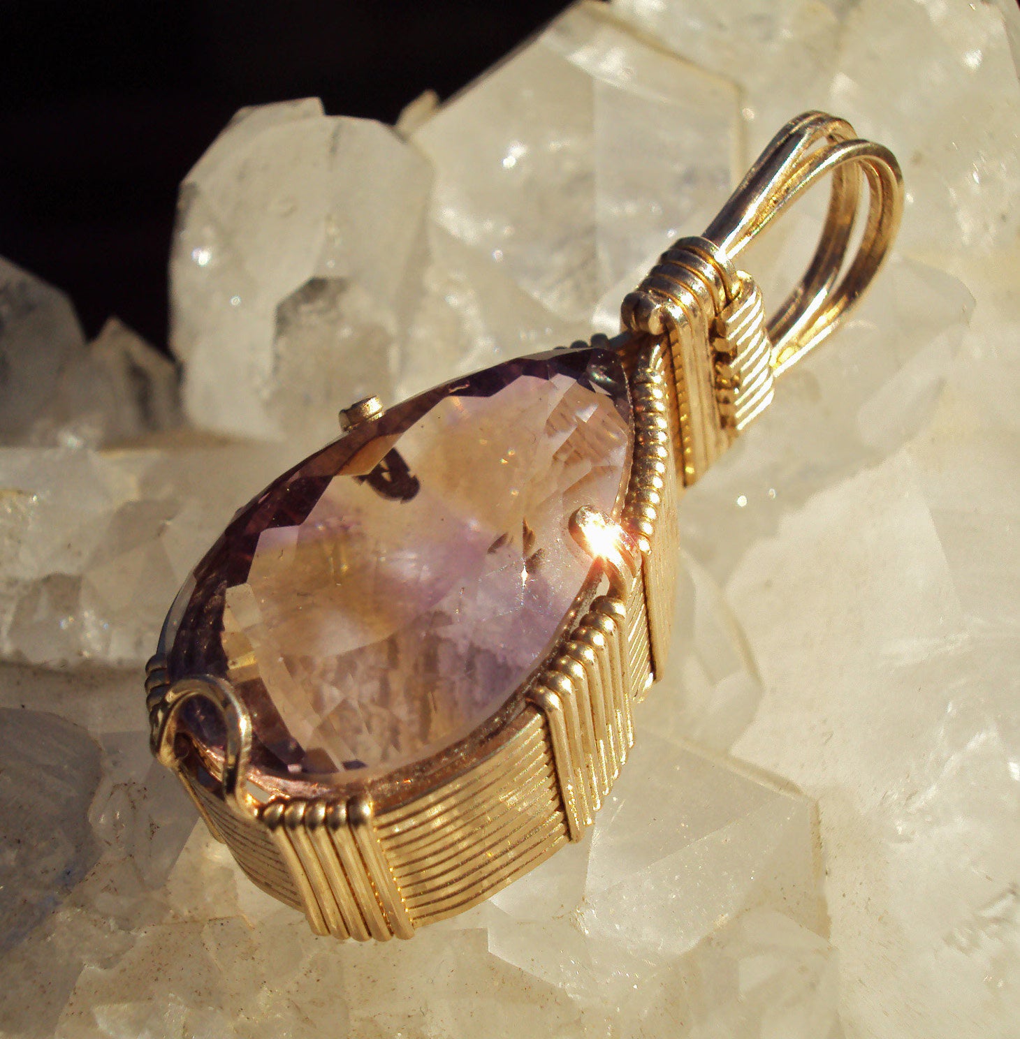 Ametrine in Gold -- MasterBlaster