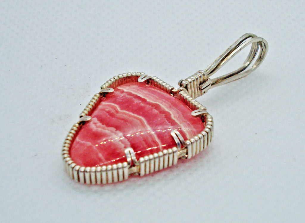 Rhodochrosite in Silver -- Journey