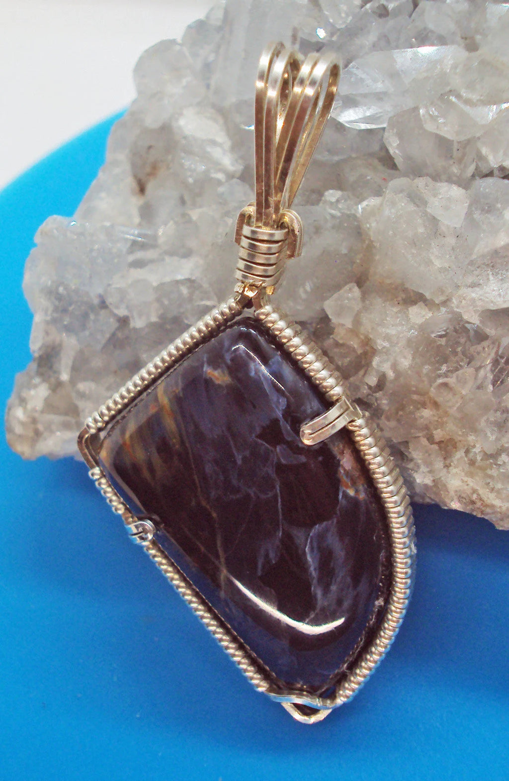 Namibian Pietersite Pendant in Silver -- ScreaminEagle