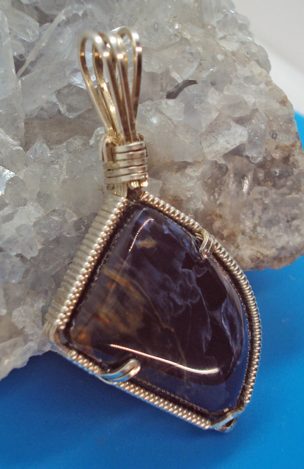 Namibian Pietersite Pendant in Silver -- ScreaminEagle