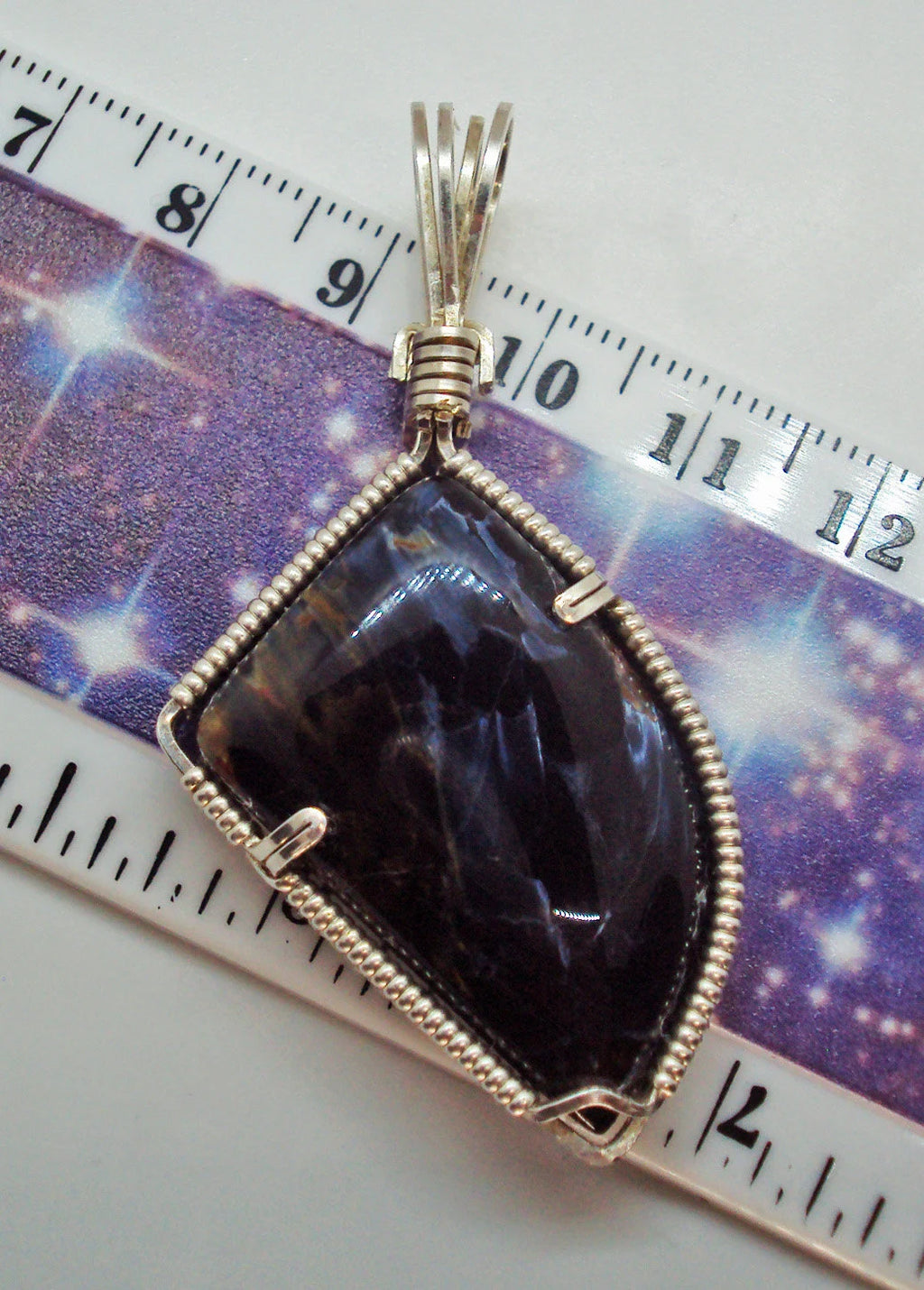 Namibian Pietersite Pendant in Silver -- ScreaminEagle
