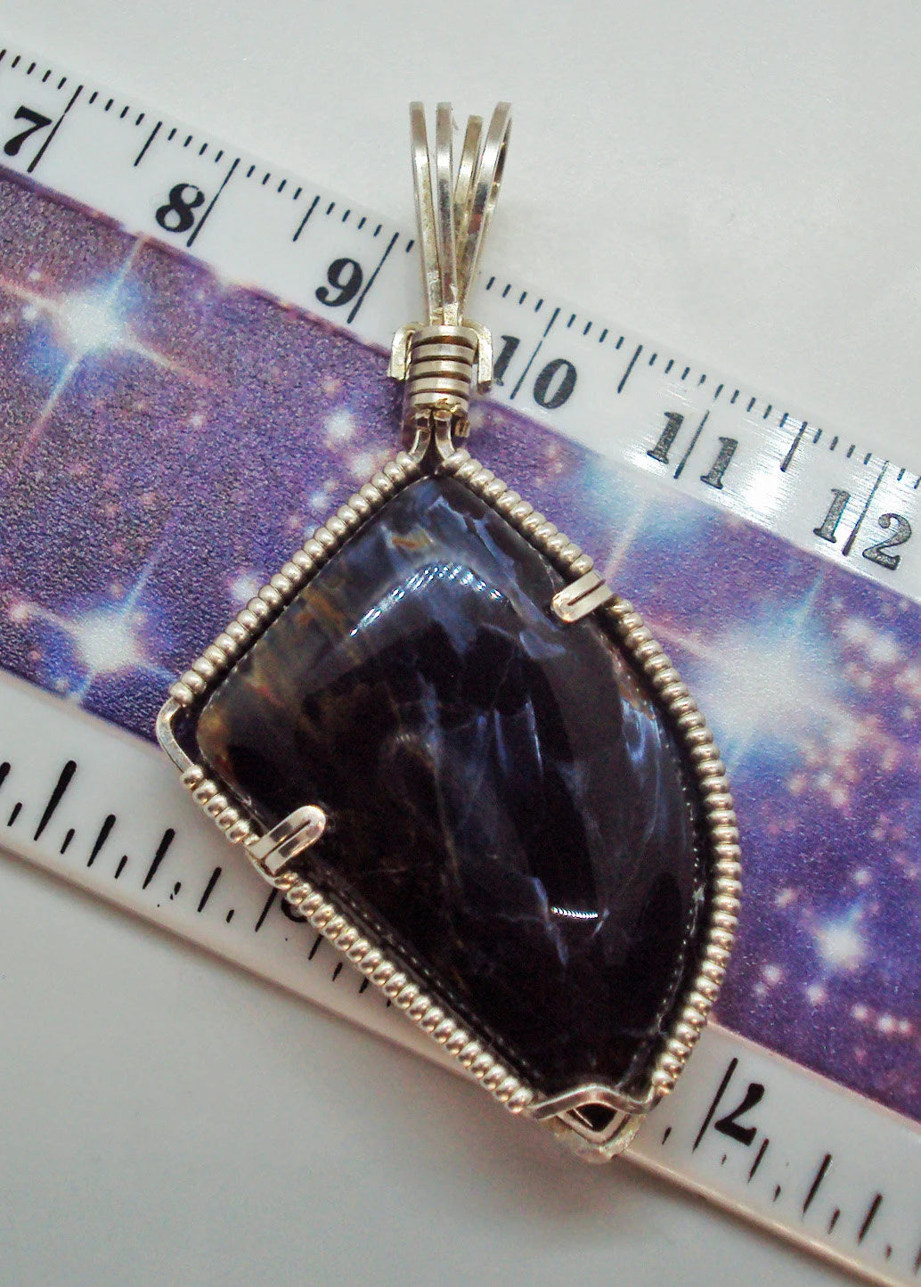 Namibian Pietersite Pendant in Silver -- ScreaminEagle