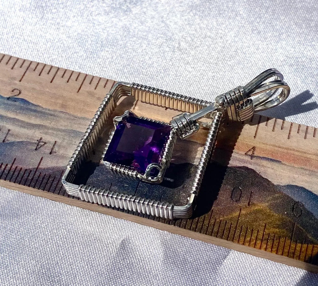 Amethyst in Silver -- Smooth