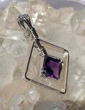 Amethyst in Silver -- Smooth